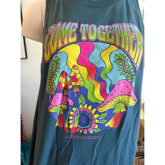 Lyrics by Lennon and McCartney All You Need is Love Sleeveless Tshirt Size XL - Picture 4 of 7